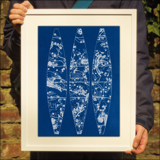 Cyanotype Astronomy - ollilypaperware