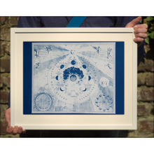 Laden Sie das Bild in den Galerie-Viewer, Cyanotype Astronomy - ollilypaperware