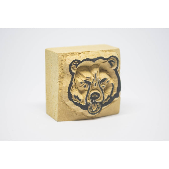 Wooden stamp bear