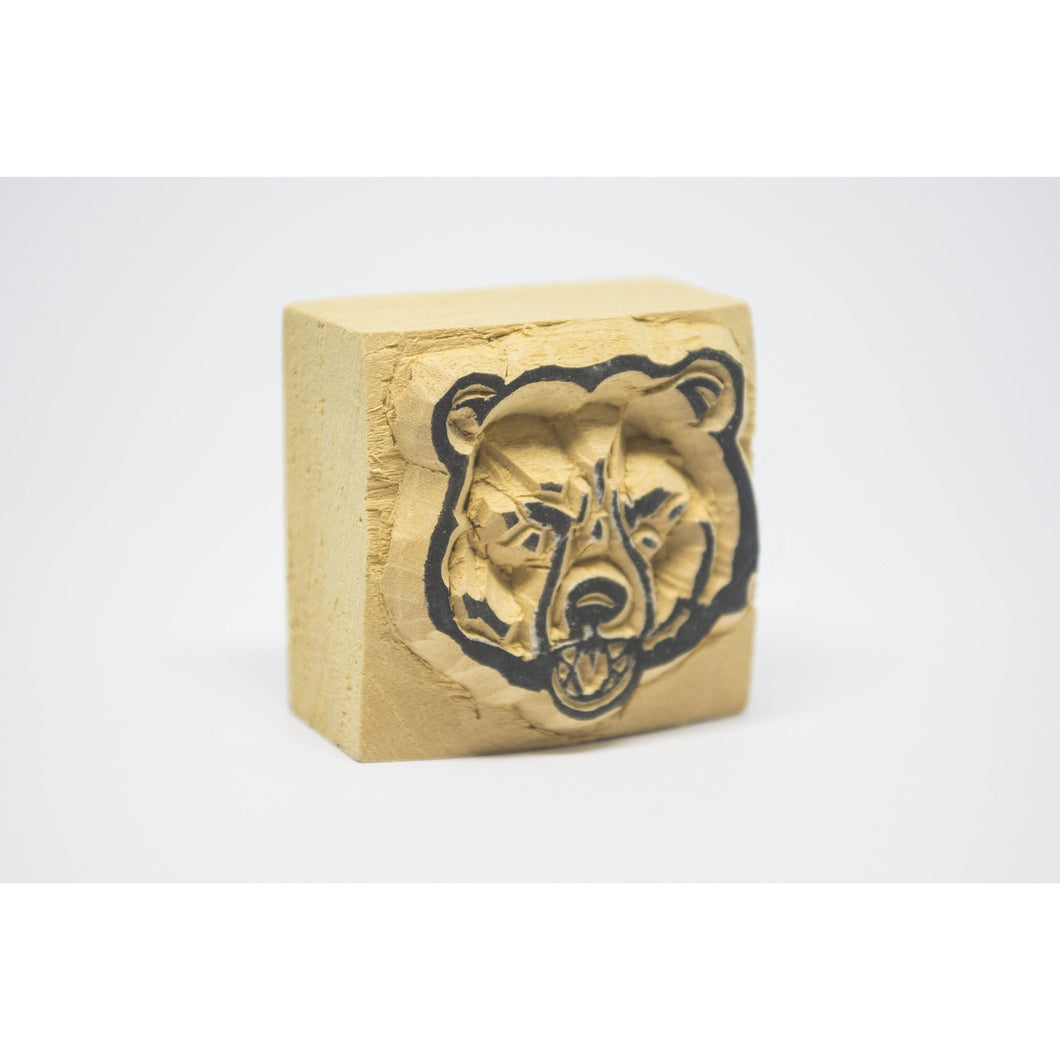 Wooden stamp bear