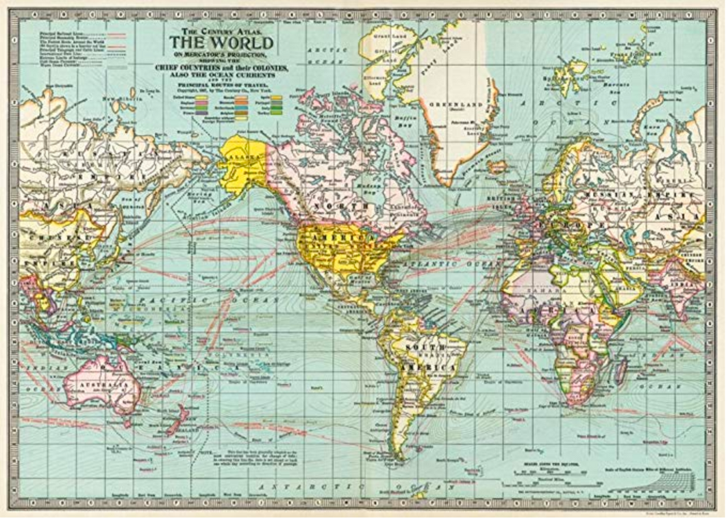 World Map Poster Mercator Projection