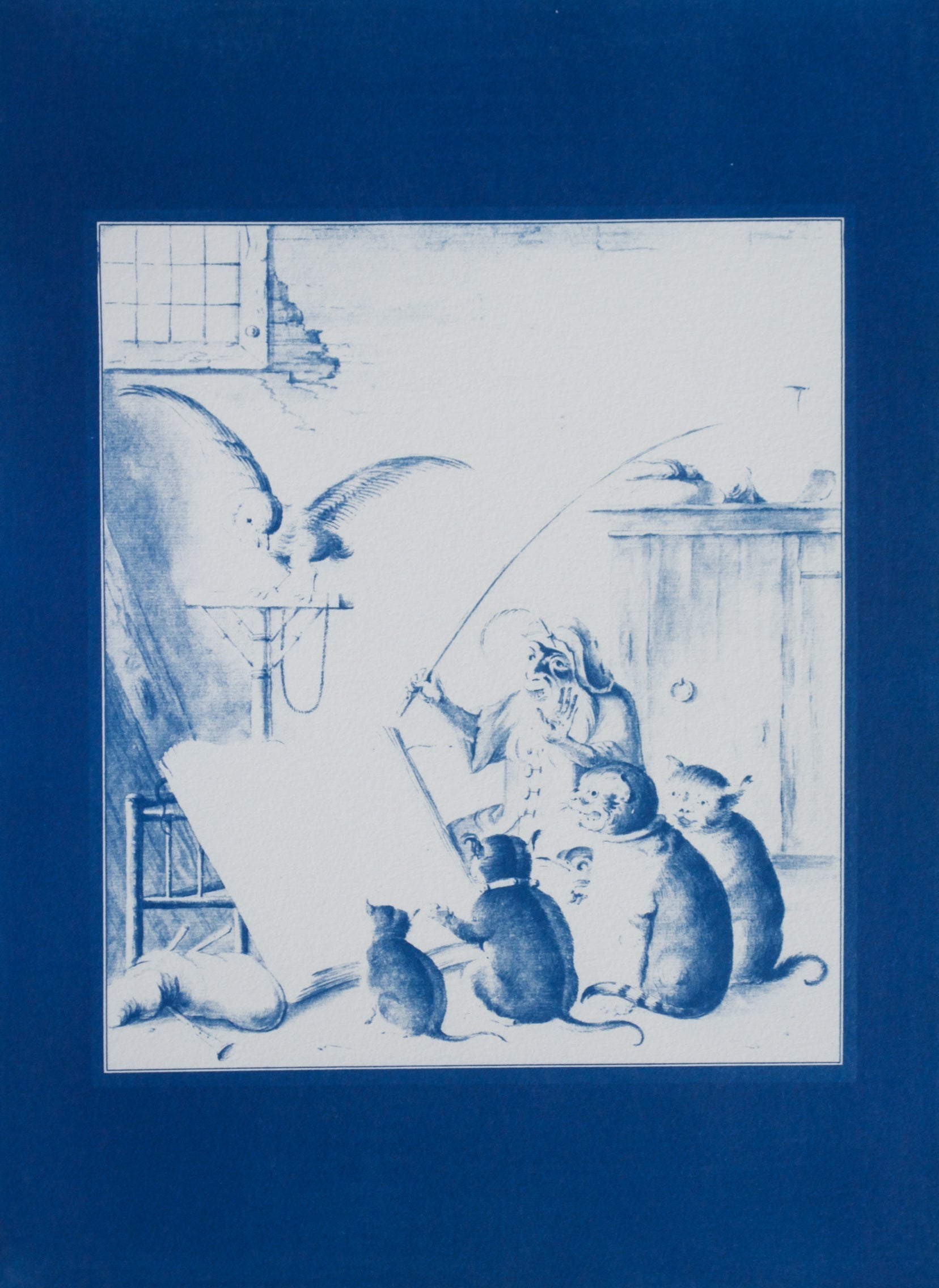 Cyanotype Cat - ollilypaperware