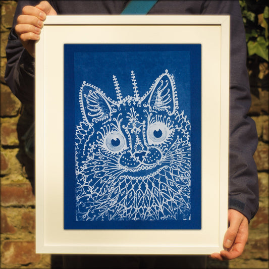 Cyanotype Cat - ollilypaperware