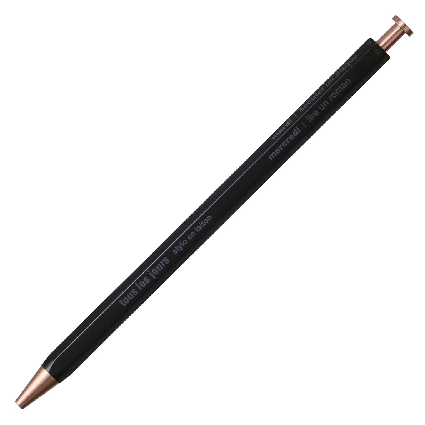 Stylo à bille Days en laiton et céramique de Mark's