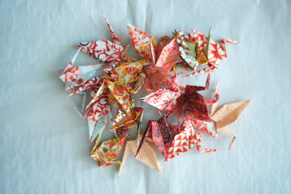 Origami Cranes Red
