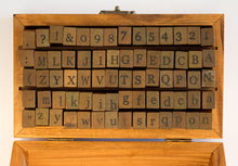 Laden Sie das Bild in den Galerie-Viewer, Vintage Stamp Set - Alphabet and Numbers
