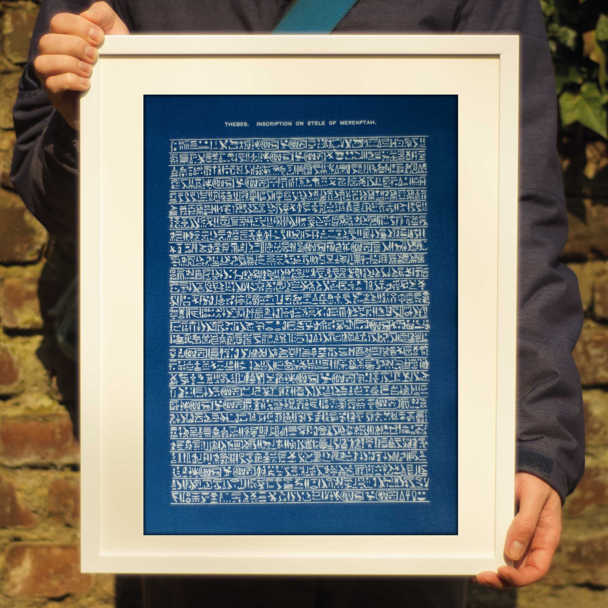 Cyanotype Hieroglyphs - ollilypaperware