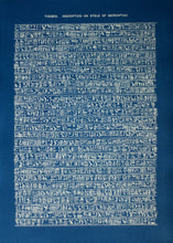 Laden Sie das Bild in den Galerie-Viewer, Cyanotype Hieroglyphs - ollilypaperware