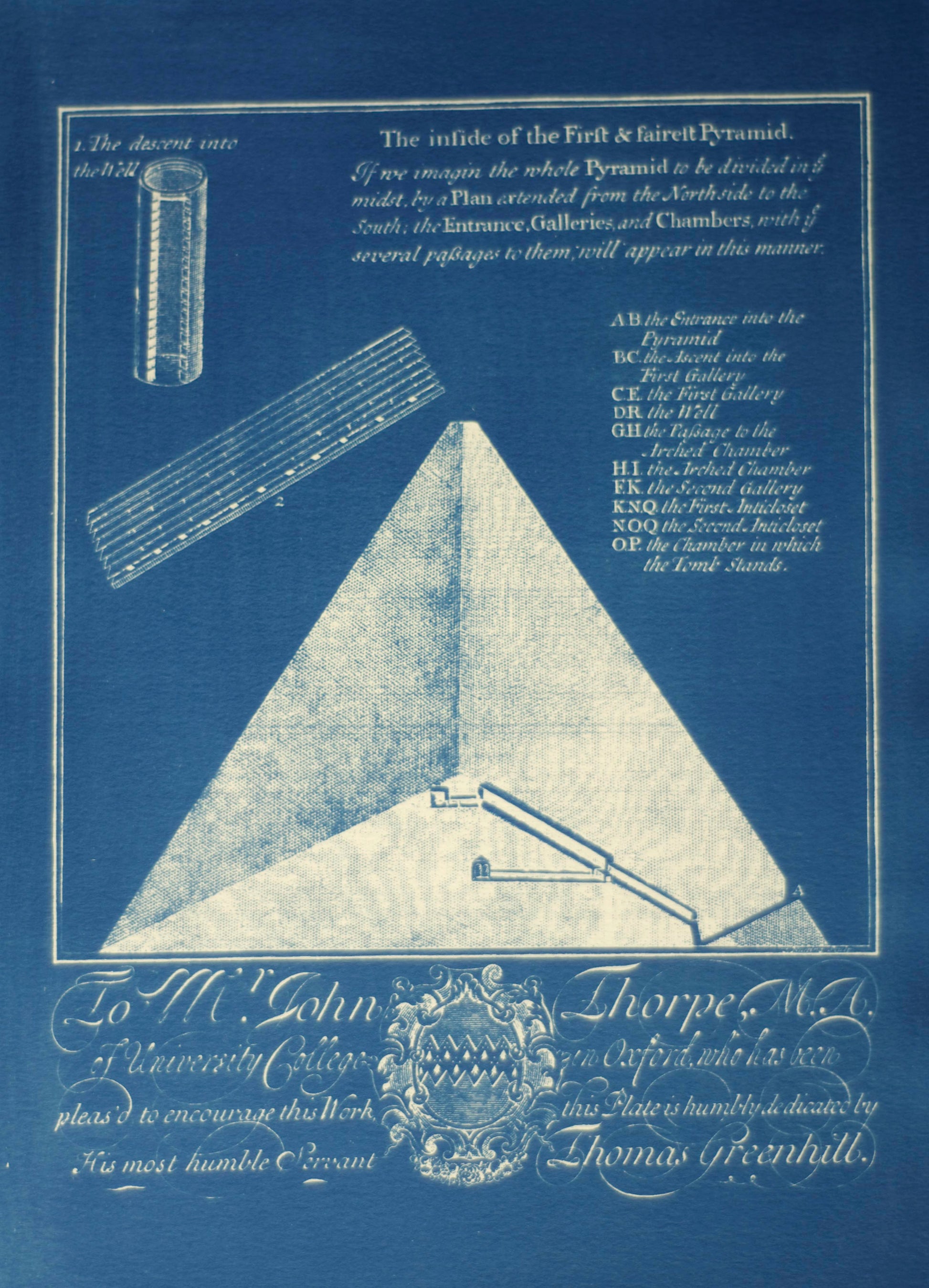 Cyanotype Old Egypt - ollilypaperware