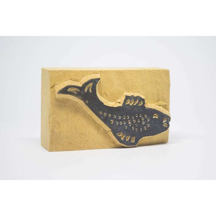 Wooden stamp fish