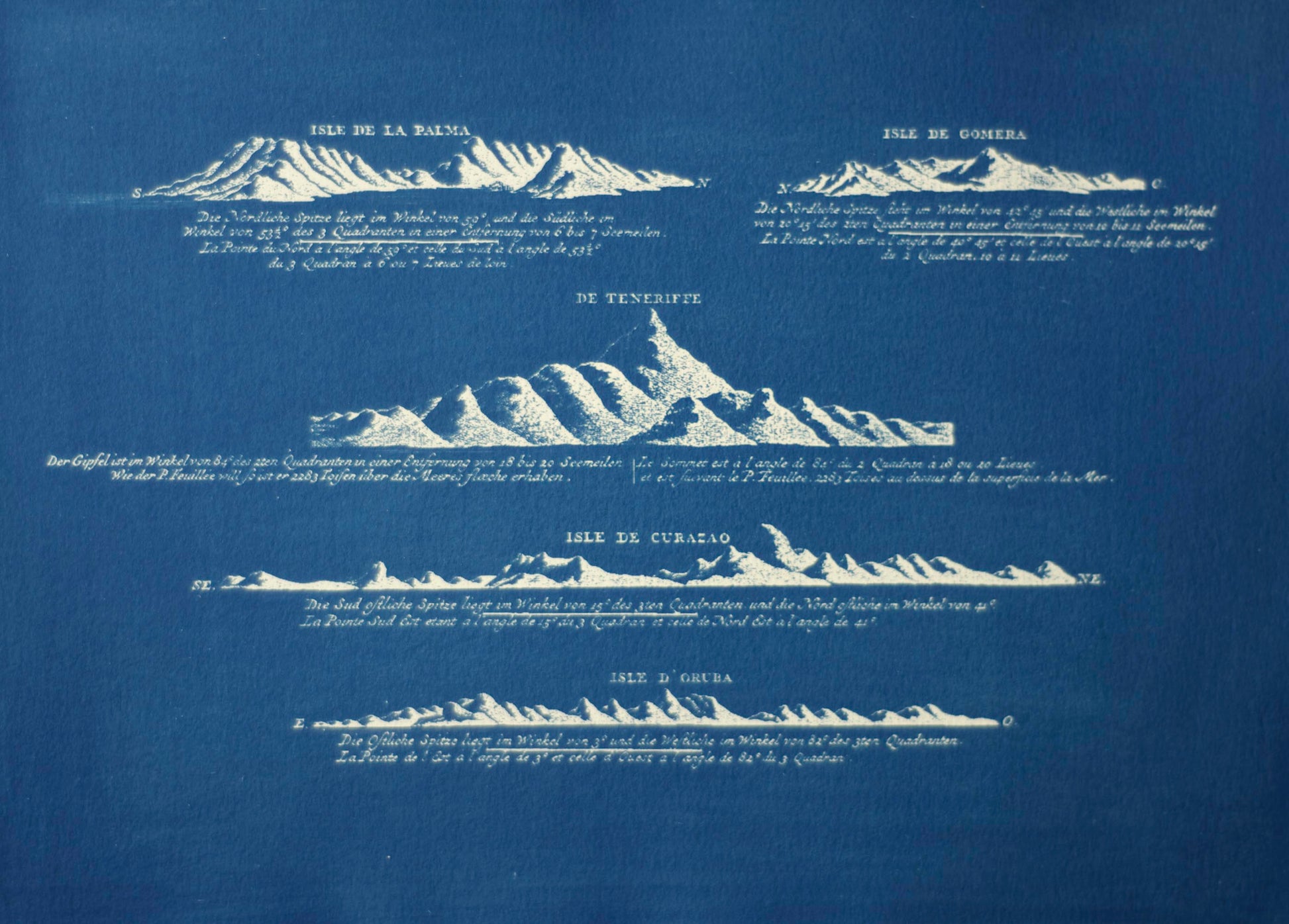 Cyanotype Geography - ollilypaperware
