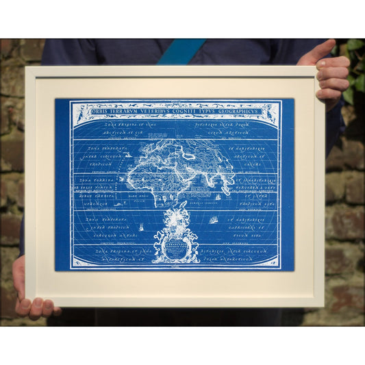 Cyanotype Globe - ollilypaperware