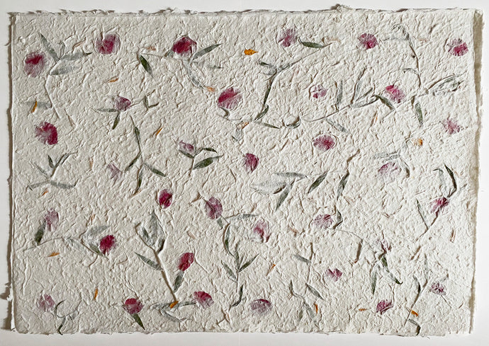 Lokta Paper with Flowers
