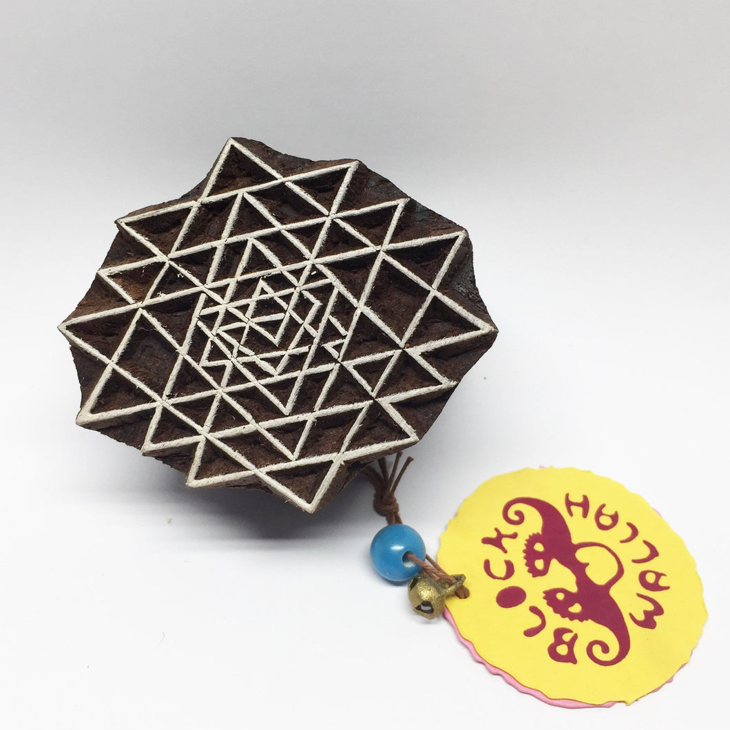 Wooden stamp geometric
