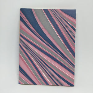 Notebook marbled with handmade paper