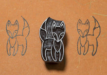 Load image into Gallery viewer, Wooden stamp fox