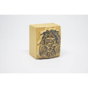 Wooden stamp lion