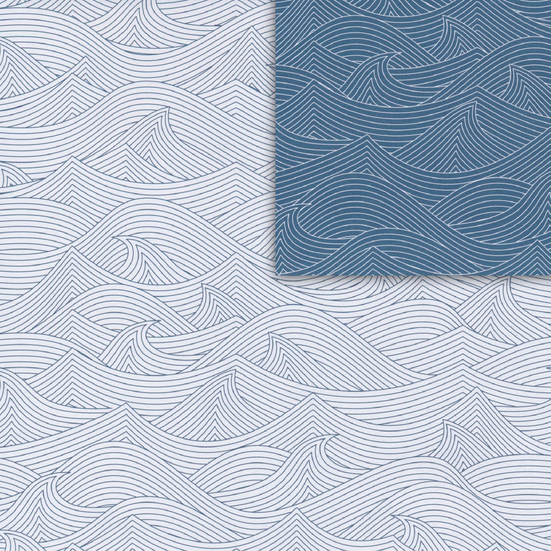 Origami Paper Waves 15x15cm (double sided) – ollilypaperware