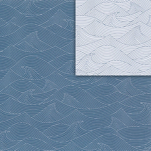 Origami Paper Waves 15x15cm (double sided)