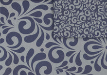 Load image into Gallery viewer, Bembel pattern gray/blue gift wrap (double sided)