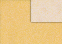 Load image into Gallery viewer, Branches yellow gift wrap (double sided)
