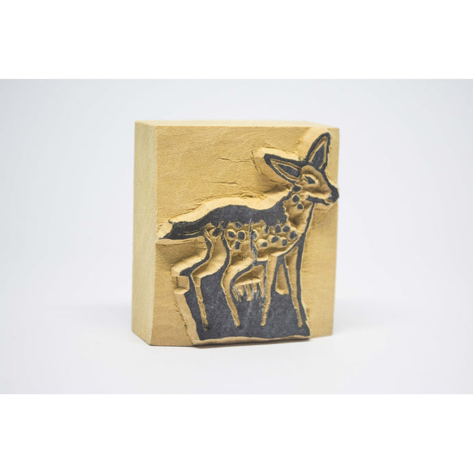 Wooden stamp deer
