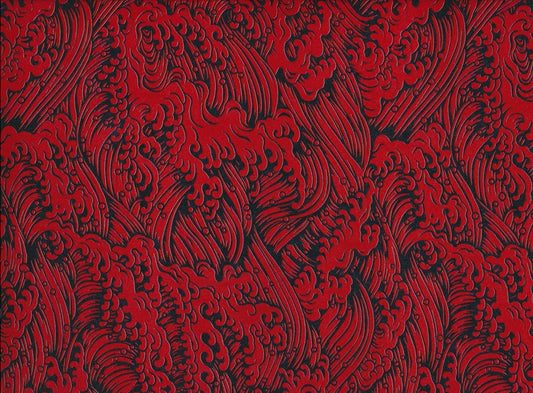 Lacquered Yuzen Paper 001 - ollilypaperware