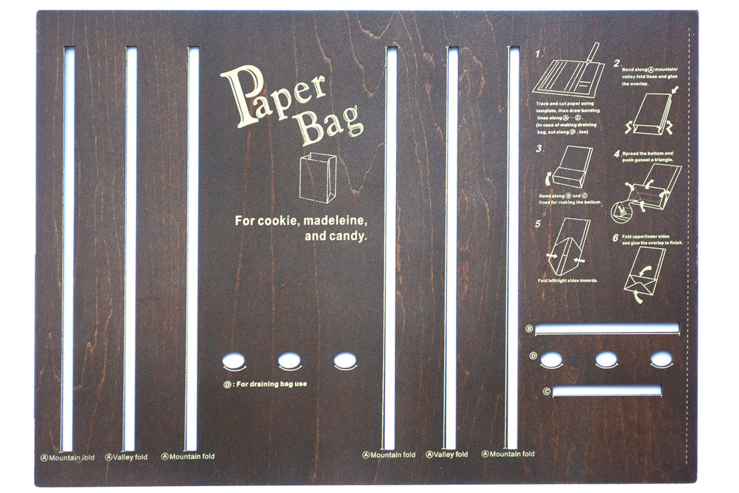 Folding Template Paper Bag - ollilypaperware