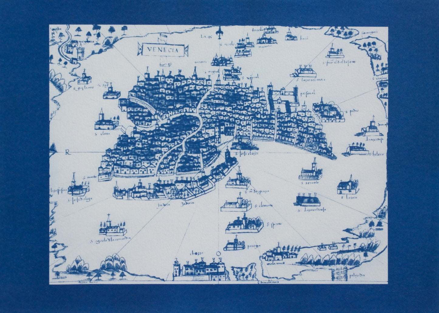 Cyanotype Venice - ollilypaperware