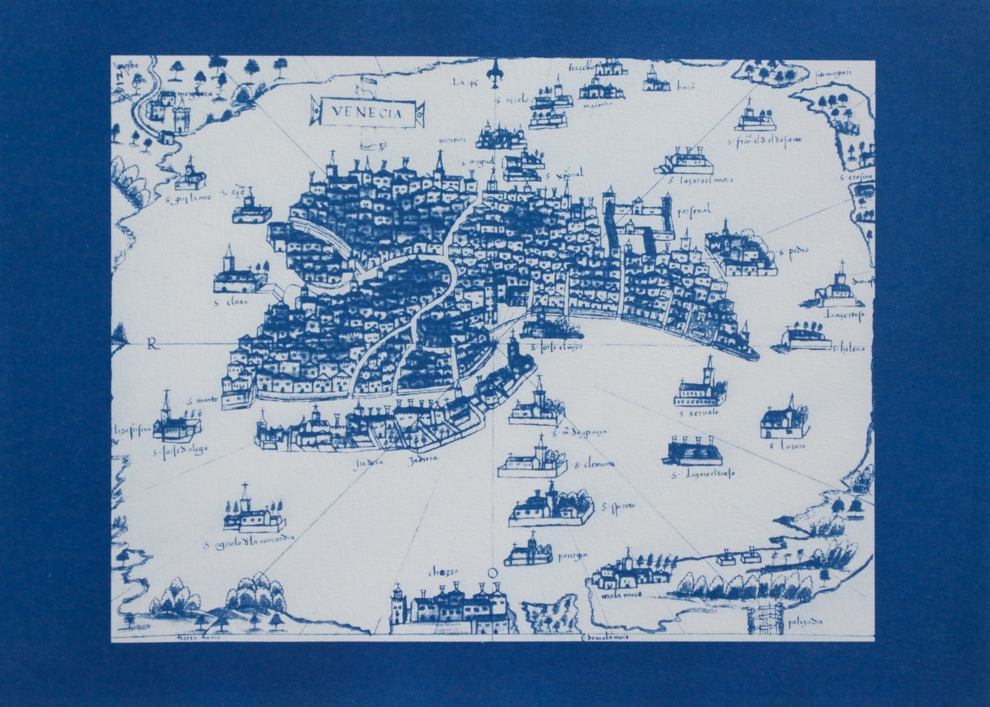 Cyanotype Venice - ollilypaperware