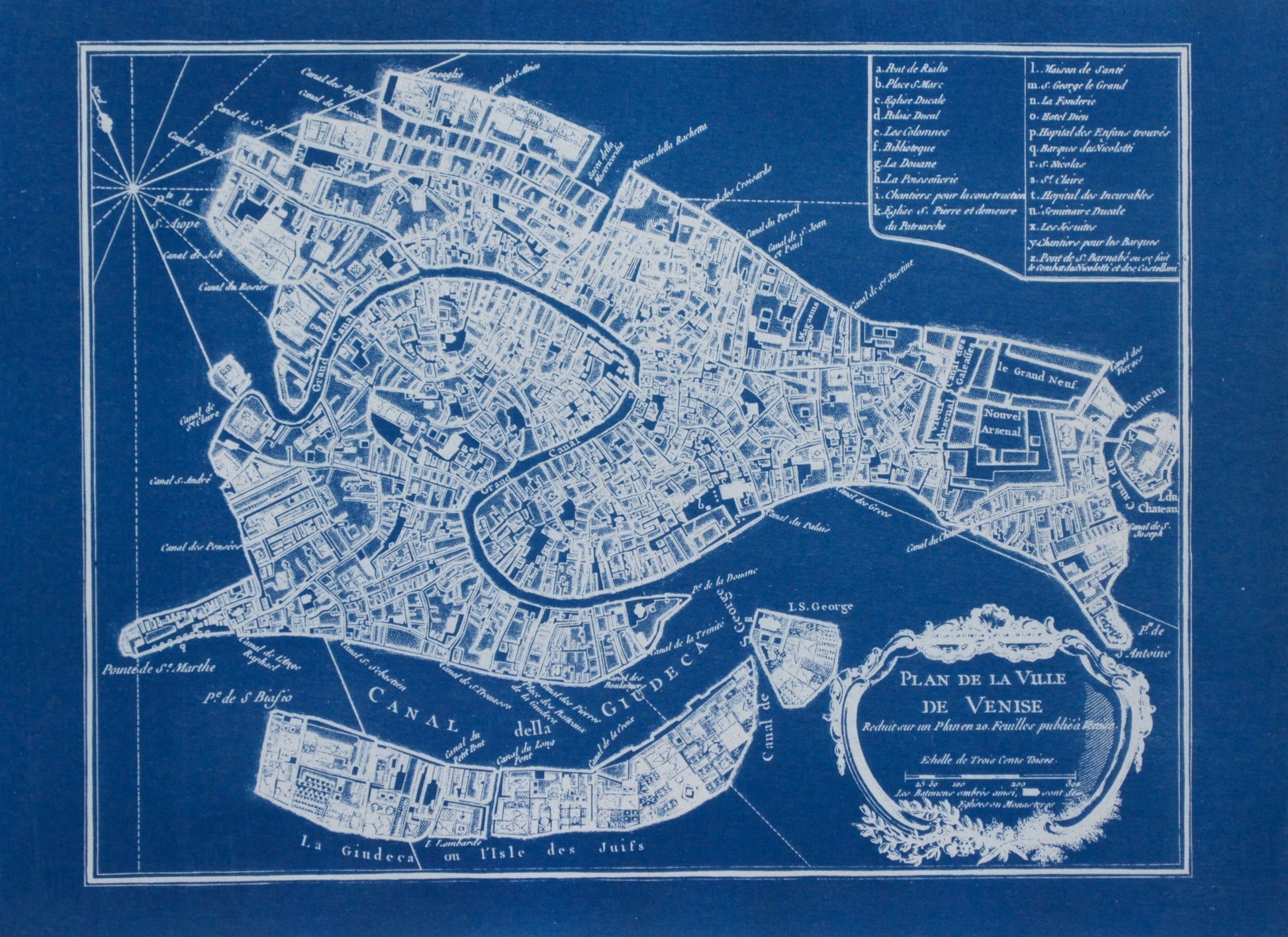 Cyanotype Venice - ollilypaperware