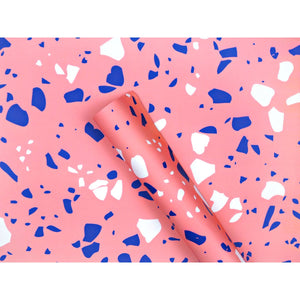 Pink terazzo gift wrap
