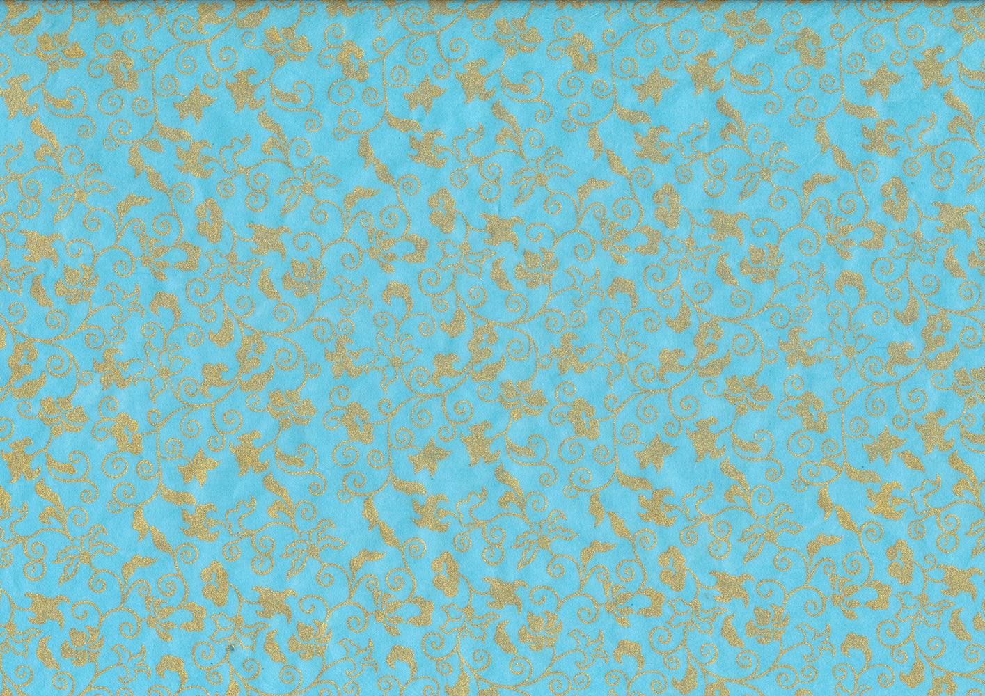 Hanji Paper bright blue/gold - ollilypaperware