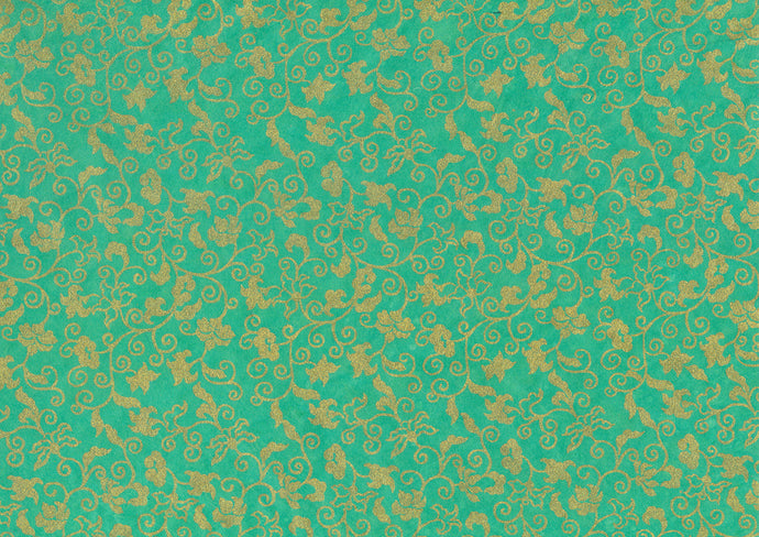 Hanji Paper turquoise/gold - ollilypaperware