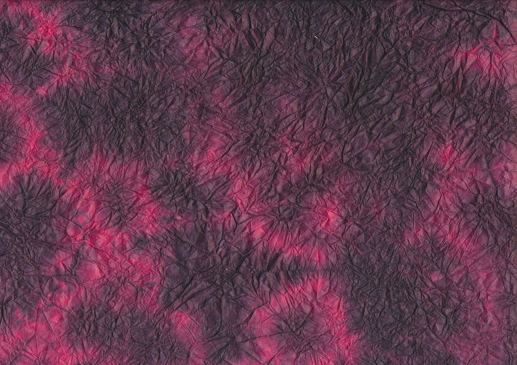 Hanji Paper tie-dyed purple/pink