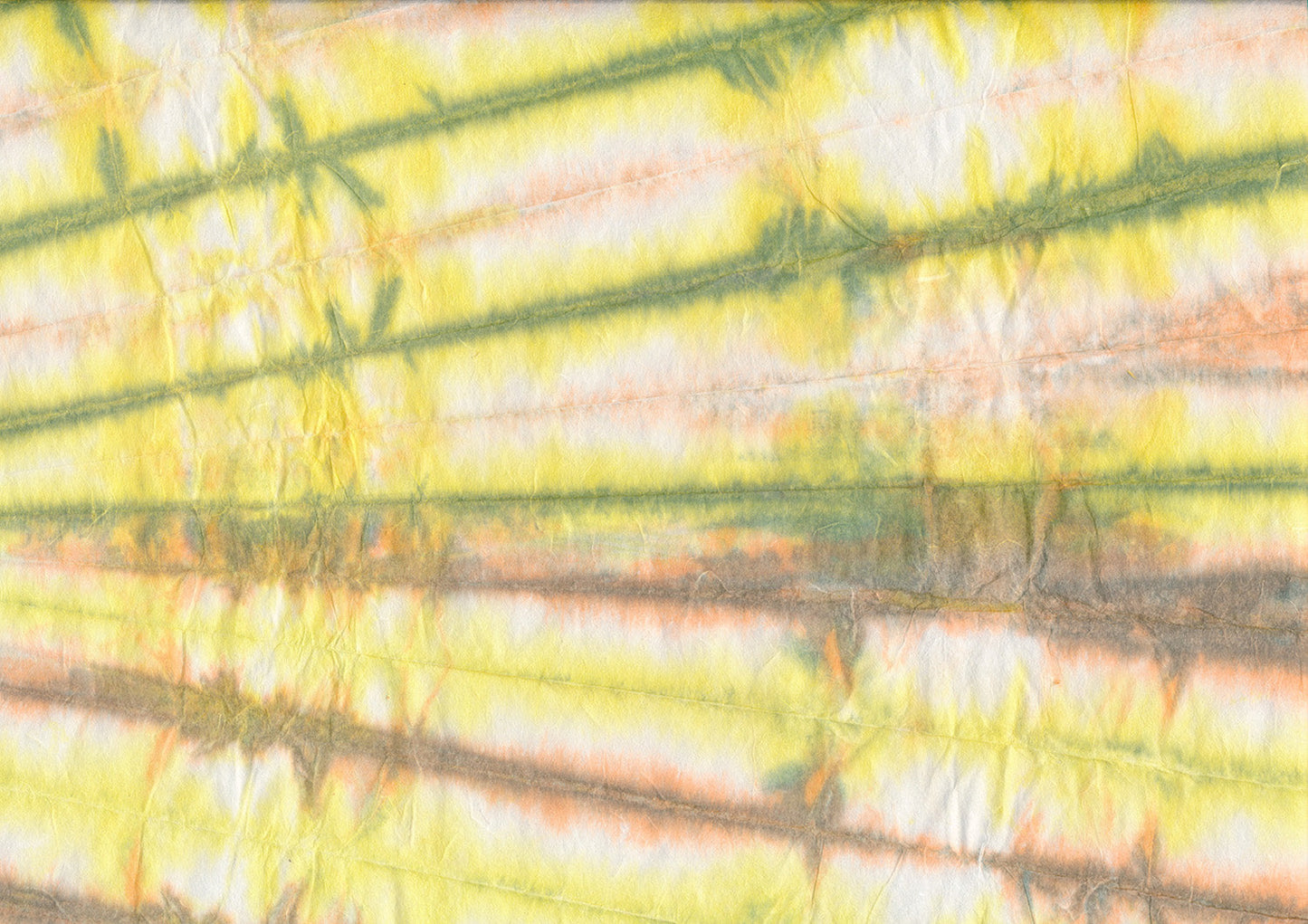Papier Hanji teinté en jaune/rose/vert 