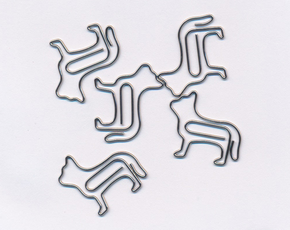 30 Paper Clips Cat - ollilypaperware