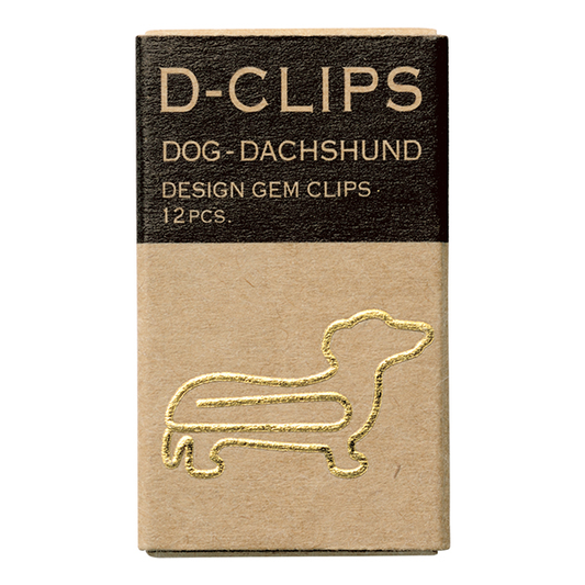 12 Paper Clips Dachshund