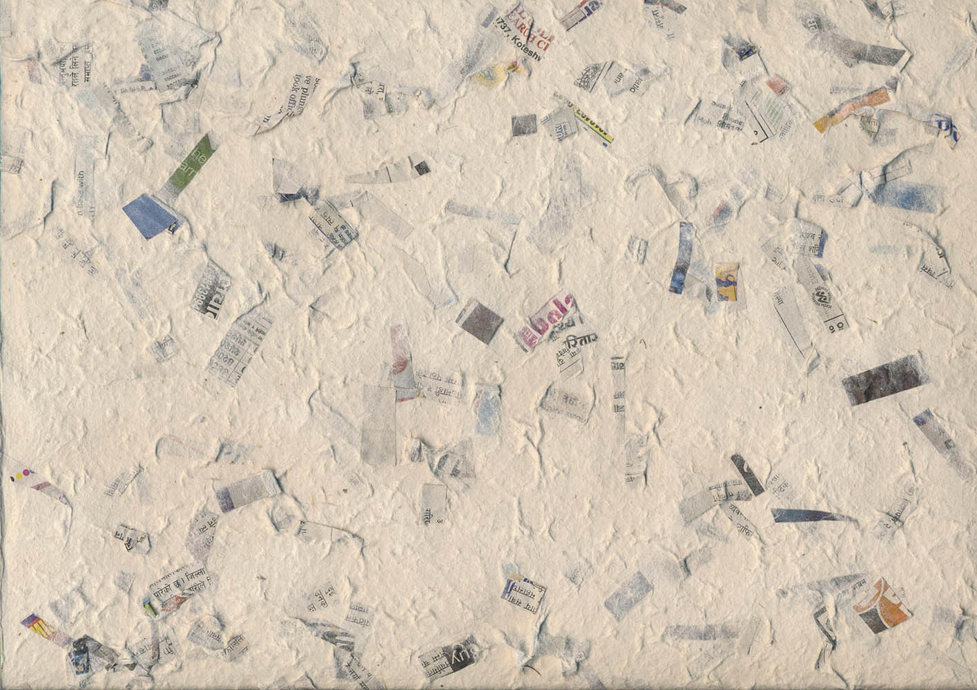 Lokta Paper with Paper Scraps - ollilypaperware