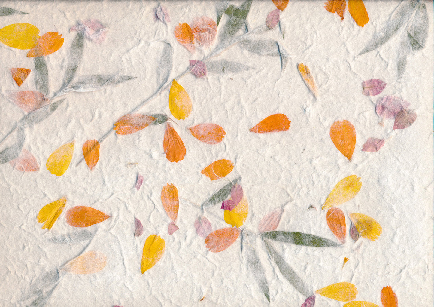 Lokta Paper with Flowers