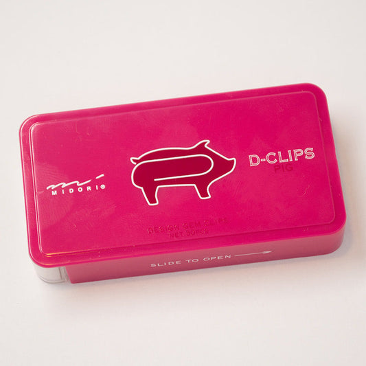 30 Paper Clips Pig - ollilypaperware