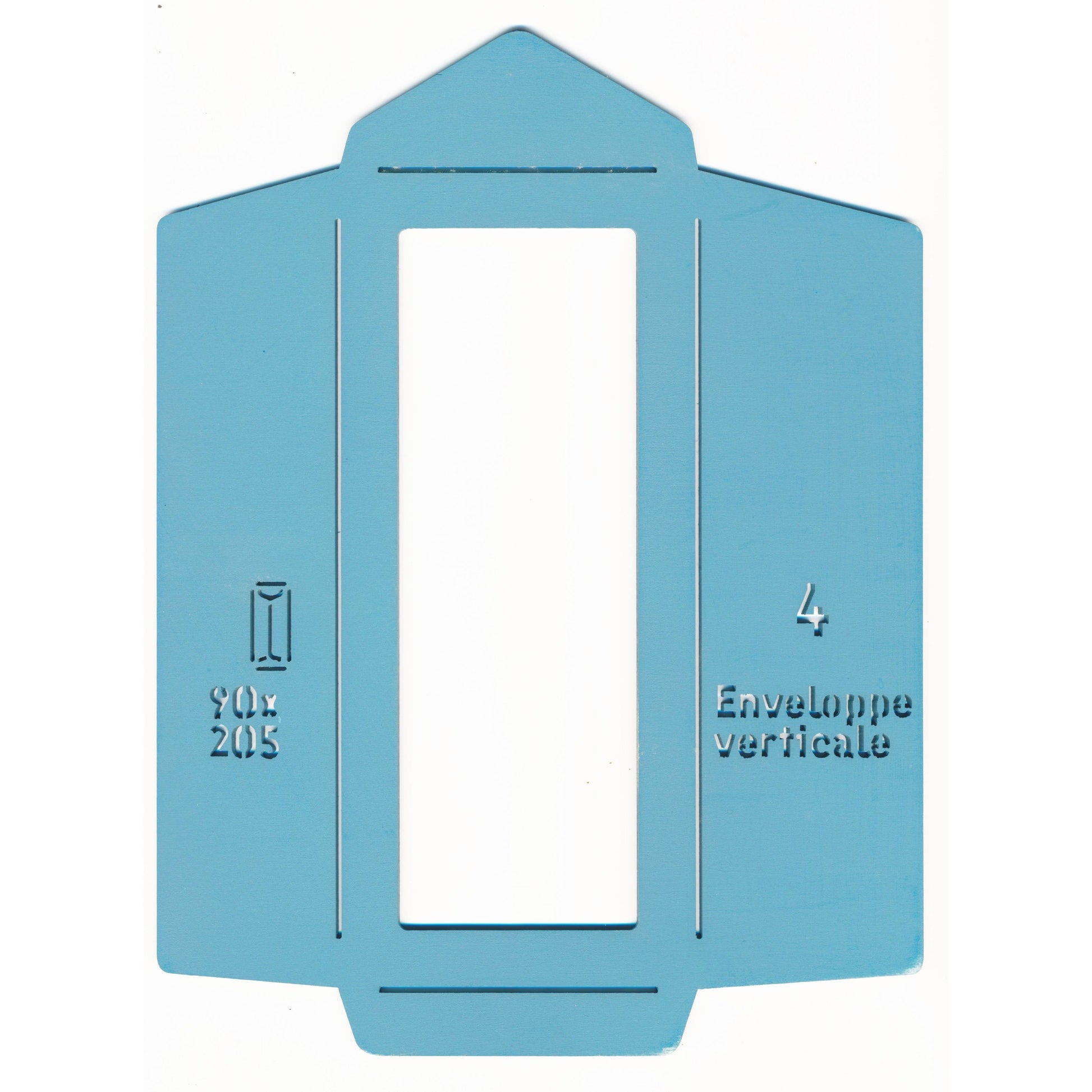 Folding Template Narrow Envelope - ollilypaperware