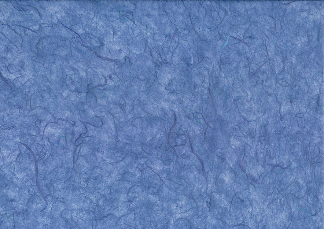 Seidenpapier aus Maulbeerfasern blau