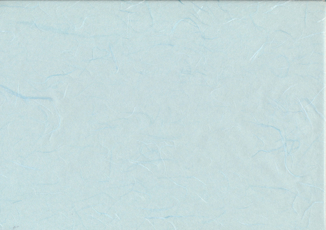 Unryu Seidenpapier aus Maulbeerfasern hellblau