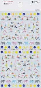 Midori Agenda Stickers Yoga